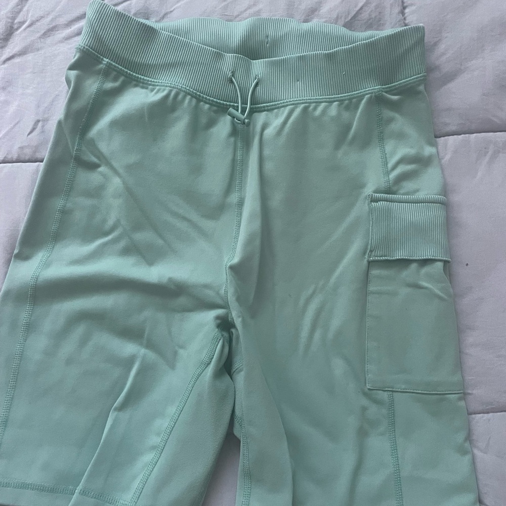 Green Biker Shorts